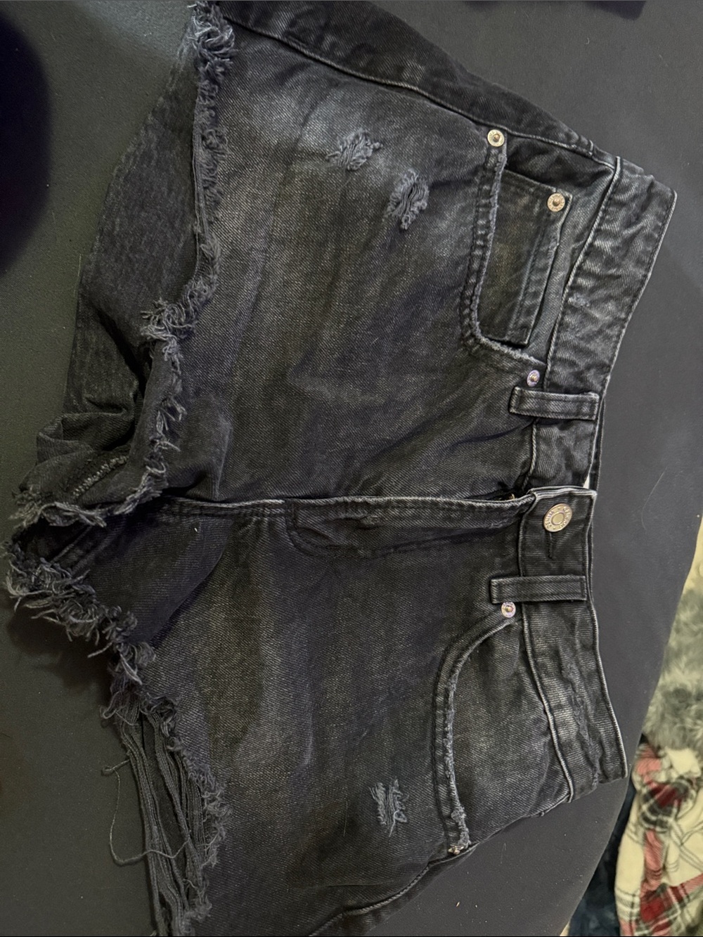 Garage Black Denim Shorts